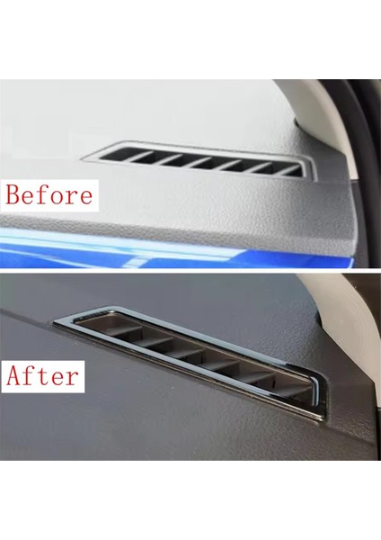 Araba Gösterge Paneli Ac Outlet Havalandırma Dekorasyon Kapağı Vw Polo 2019 - 2023 Paslanmaz Çelik Parçalar Iç Lhd (Yurt Dışından) fırsatları