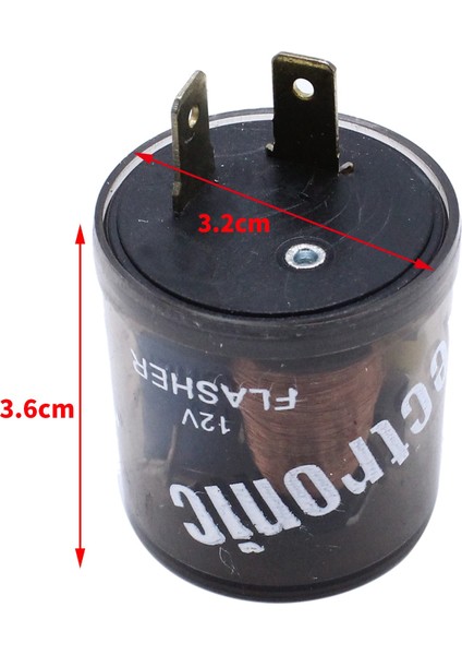 2 Pimli Değişken Araba LED Turn Sinyal Işık Flaşör Yanıp Söndürücü Rölesi EF32 20 Amper 12V 10039390 10041073 (Yurt Dışından) fiyatları