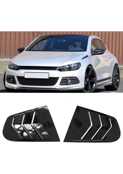 Araba Yan Pencere Kepçe Kapağı Kapak Havalandırma Karbon Yüzey Tarzı Spoiler Scirocco Için Dekoratif 2009-2018 (Yurt Dışından) fiyatları