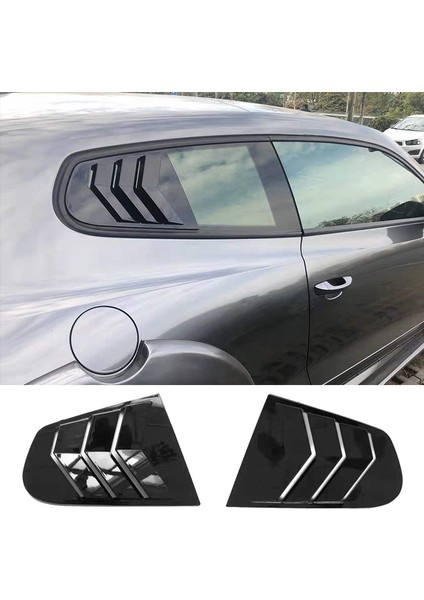 Araba Yan Pencere Kepçe Kapağı Kapak Havalandırma Karbon Yüzey Tarzı Spoiler Scirocco Için Dekoratif 2009-2018 (Yurt Dışından) modelleri