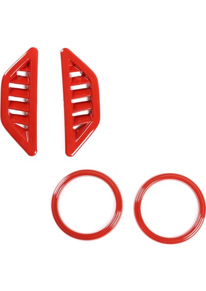 Araba Gösterge Tablosu Her Iki Tarafı Klima Outlet Havalandırma Trim Çerçeve Çıkartmalar Toyota 86 Subaru Brz 2012-2020 (Kırmızı) (Yurt Dışından)