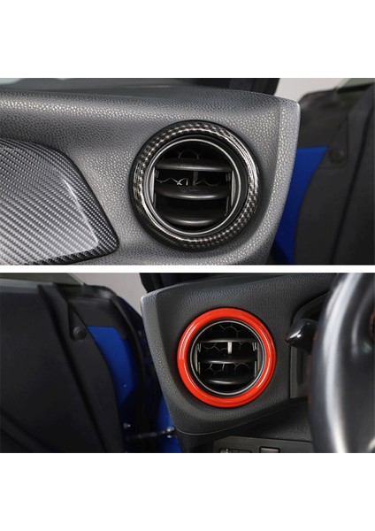 Araba Gösterge Tablosu Her Iki Tarafı Klima Outlet Havalandırma Trim Çerçeve Çıkartmalar Toyota 86 Subaru Brz 2012-2020 (Kırmızı) (Yurt Dışından) fiyatları