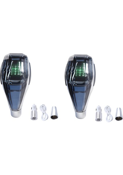 Araba Universal LED Crystal Hapsing Toyota Honda Hyundai Nissan Için Manuel Şanzıman Dişli Vites Knob Kol Stick Head (Yurt Dışından)
