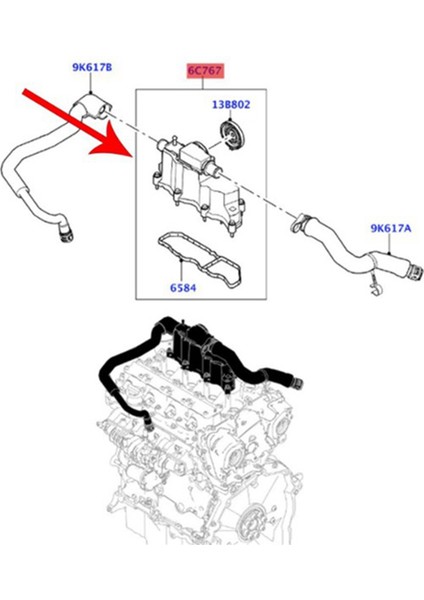 LRR110464 Land Rover Range Rover Evoque Discovery 2.0 Için Araba Silindir Kafa Kapağı (Yurt Dışından) indirimleri