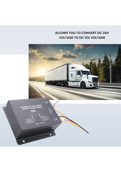 24V Ila 12V 30A Araç Güç Kaynağı Buck Transformatör Kamyonu Kamyon Otobüs DVD Ses Modifikasyonu Verimli Araç Güç Kovası (Yurt Dışından) modelleri