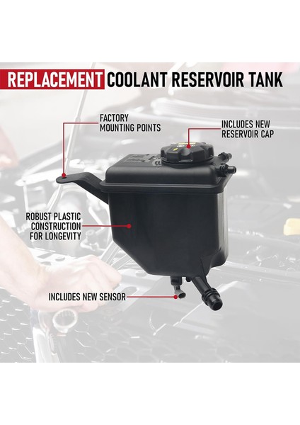 Bmw - 525I, 525XI, 528I, 528XI, 530I, 530XI, 17137519219, 603-351 Için Kapak ve Sensörlü Motor Soğutucu Rezervuar Tankı (Yurt Dışından) fiyatları