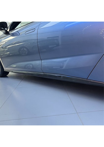 4pcs Dış Dış Kapı Alt Trim Trim Karbon Fiber Renk Byd Seal / Byd Atto 4 (Yurt Dışından) modelleri