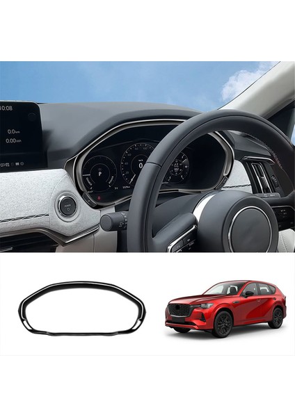 Araba Dash Tahtası Gösterge Paneli Trim Kapak Mazda Cx-60 2022 2023 Rhd Iç Aksesuarlar Için Parlak Siyah (Yurt Dışından) fırsatları