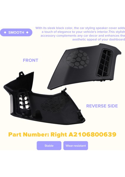 Araba Gösterge Tablosu Hava Vent Hoparlör Grill Kapak Sağ A2106800639 Mercedes Benz E-Serisi W210 1996-2002 Lhd (Yurt Dışından) indirimleri