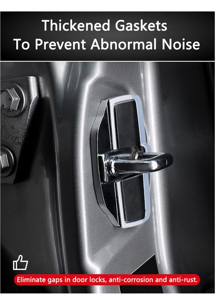 2set Araba Trd Kapı Stabilizatör Mandal Koruyucusu Land Cruiser LC200 LC300 Camry Corolla Yaris Kapı Kilit Toka Kapakları (Yurt Dışından) indirimleri