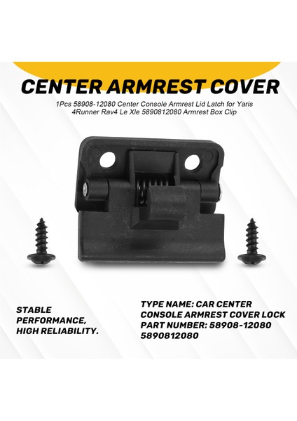 1pcs 58908-12080 Merkez Konsol Toyota Yaris Için Koltuk Kapağı Mandal (Yurt Dışından) fırsatları