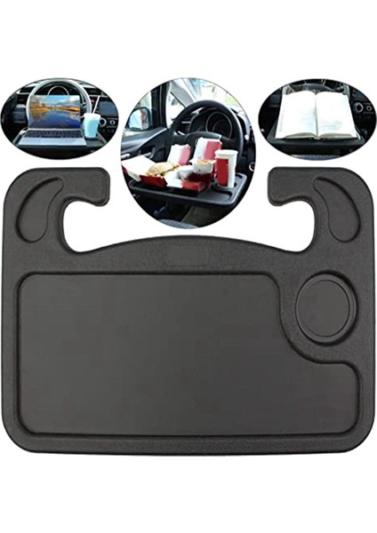 Araba Seyahat Masası Dizüstü Bilgisayar Masası Otomatik Çok Fonksiyonlu Direksiyon Simidi Tepsisi Yemek Defter Tutucu Çoğu Araba Için Araç Aksesuar (Yurt Dışından) fırsatları