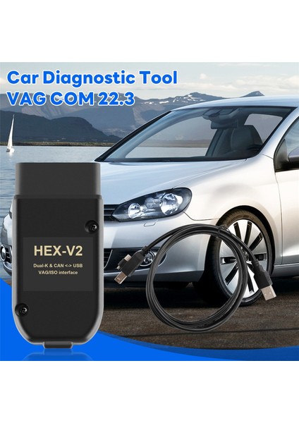 Vag Com 22.3 Obd2 Tarayıcı Hex V2 USB Golf A6 Skoda Koltuğu Sınırsız Vins ATMEGA162+16V8+FT232RQ (Yurt Dışından) fırsatları