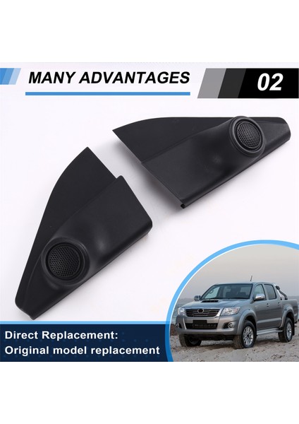 Siyah Tweeter Hoparlör Kalıp Ön Kapı Toyota Hilux Vigo Mk6 Mk7 05-14 67491-0K020 67492-0K020 (Yurt Dışından) indirimleri