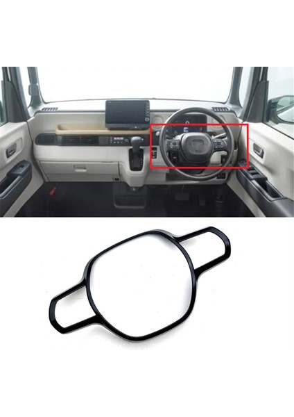 Honda N-Box Jf5 Jf6 2023 2024 Rhd K-Car Direksiyon Terici Kapak Dekorasyon Iç Aksesuarları, Siyah (Yurt Dışından) modelleri