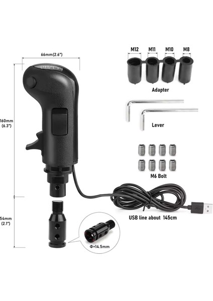 Logitech Için Pc USB Shifter Knob G29 G27 G25 G923 Ithrustmaster TH8A Yüksek Düşük Dişli Simülatör Ats Ets2 Için (Yurt Dışından) indirimleri