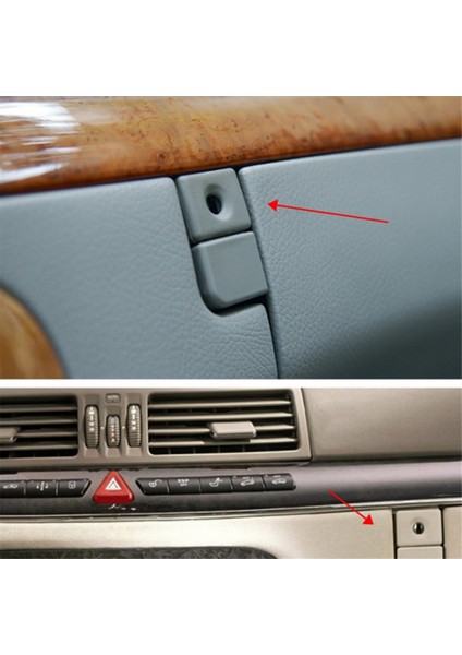 2206800284 Eldiven Kutusu Kapak Kapağı Kilit Anahtarı Kapağı, Mercedes Için Delikli Benz S-Serisi W220 1998-2005 Gri (Yurt Dışından) modelleri