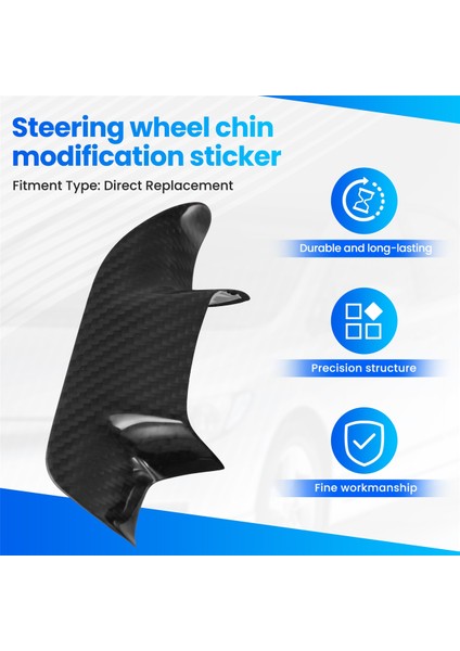 Araç Direksiyon Simidi Baskı Iç Trim Kapak Direksiyon Simidi Kapağı Trims Chevrolet Corvette C7 2014-2019 Otomatik Parçalar (Yurt Dışından) fırsatları