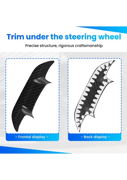 Araç Direksiyon Simidi Baskı Iç Trim Kapak Direksiyon Simidi Kapağı Trims Chevrolet Corvette C7 2014-2019 Otomatik Parçalar (Yurt Dışından) indirimleri