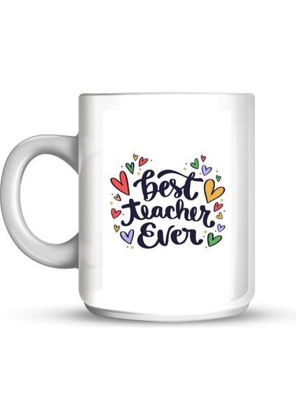 Başarı Mimarı Öğretmenlere Özel Tasarım Kupa Beyaz