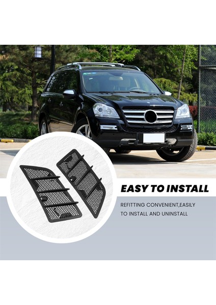 2pcs Araba Ön Kaput Hava Havalandırma Izgarası Kapak Hava Akışı Alım Davlumbazları Mercedes Benz W164 ml / Gl Sınıfı 2008-2011 (Yurt Dışından) indirimleri