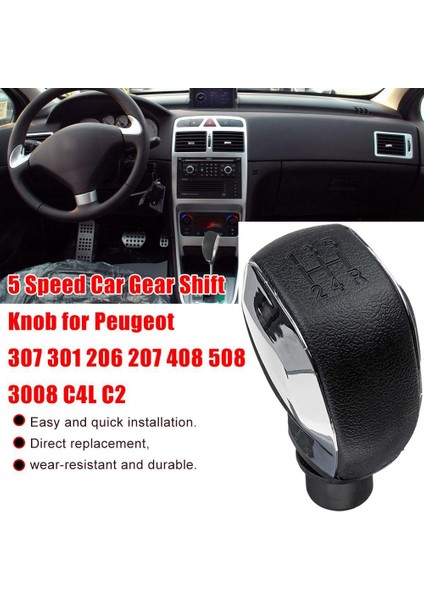 5 Peugeot Için 5 Hızlı Dişli Vites Değiştirme 307 301 206 207 408 308 508 2008 3008 Citroen C-Quatre C-Triomphe Elysee Için C4L C2 (Yurt Dışından) modelleri
