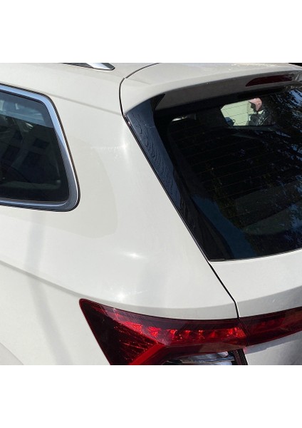 Skoda Karoq Için Kanat Çatı Spoyleri Parlatıcı Siyah Siyah Arka Cam Yan Kanat Çatı Spoiler Ayrıştırıcı Çıkartmalar (Yurt Dışından) indirimleri