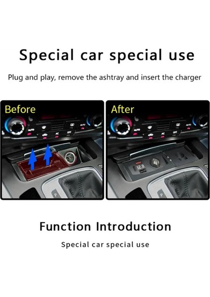 15W Audi B8 A4 A4 A4L A5 S4 S5 Q5 B8 Araba Qi Kablosuz Şarj Cihazı Şarj Telefon Plakası Hızlı Şarj Paneli (Yurt Dışından) indirimleri