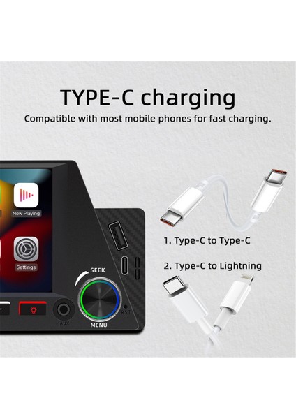 Araba 1din 4.7inch Bluetooth Taşınabilir Ekran Gps Navigasyon Ekranı Kablosuz Carplay Android Auto Mp5 Oynatıcı (Yurt Dışından) indirimleri