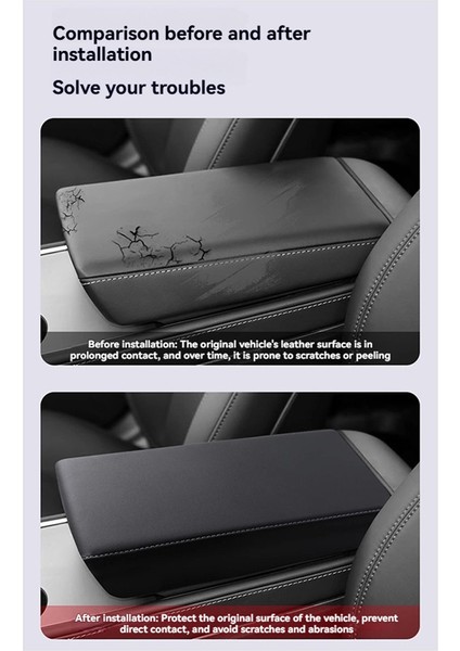 Tesla Model 3 Için Highland 2017-2023 2024 Model Y 2025 Juniper Koltuk Kutusu Koruyucu Kapak Kol Dinlenme Kapağı Aksesuarları (Yurt Dışından) modelleri