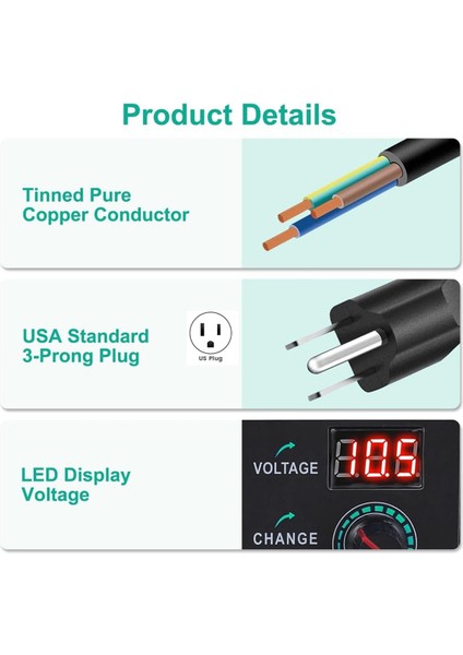 Güç Kaynağı 3V-24V 3A 72W Ayarlanabilir Değişken 3V 5V 6V 9V 12V 18V 20V 24V Ac/dc, 100V-240V Ac-Dc Dönüştürücü Us Fiş (Yurt Dışından) modelleri
