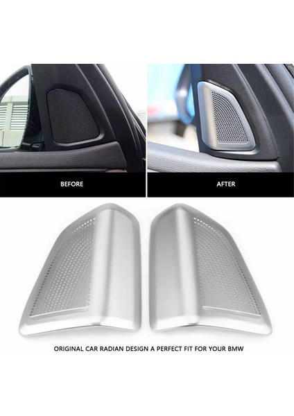 1 Çift Araba Stil Kapısı Stereo Hoparlör Tweeter Kapaklar Çıkartmalar Bmw X5 X6 F15 F16 2014 2015 2016 2017 2018 (Yurt Dışından) indirimleri