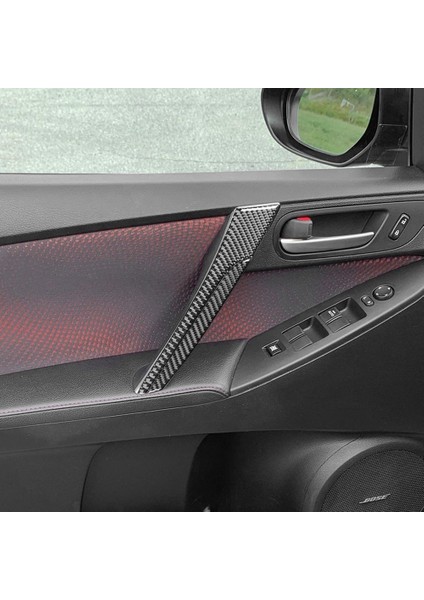 Mazda Için Karbon Fiber 3 2010-2013 Araba Iç Kapı Kolu Çekme Kavga Kapağı Çıkartma Trim Aksesuarları (Yurt Dışından) modelleri