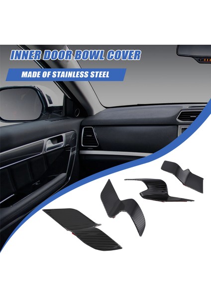 Haval H6 Için 3. Gen 2021-2023 Araç Iç Kapı Tutucu Kase Kapağı Trim Iç Aksesuarlar Karbon Fiber (Yurt Dışından) fırsatları