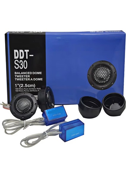 DDT-S30 1 Çift Araba Tweeter Araba Ses Ipek Film Araba Modifikasyonu Için 180W Yüksek Perde Ses Hoparlör Araba Ses (Yurt Dışından)