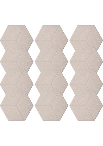 Ses Yalıtımı ve Akustik Için 12 Paket Akustik Köpük, Kendi Yapışkanlı Ses Geçirmez Paneller (Sığ Deve) (Yurt Dışından)