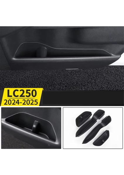 Araba Kapısı Depolama Yuvaları Toyota Land Cruiser Için Silika Jel Pad 250 Prado LC250 2024 2025 Araba Kapısı Saklama Kutusu (Yurt Dışından) indirimleri