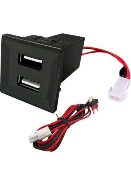 Vw T5 Transporter 2003-2009 Için Asr Dash Boş Anahtar Için Otomobil Çift USB Şarj Cihazı Adaptörü Soket Telefon Şarj Cihazı (Yurt Dışından)