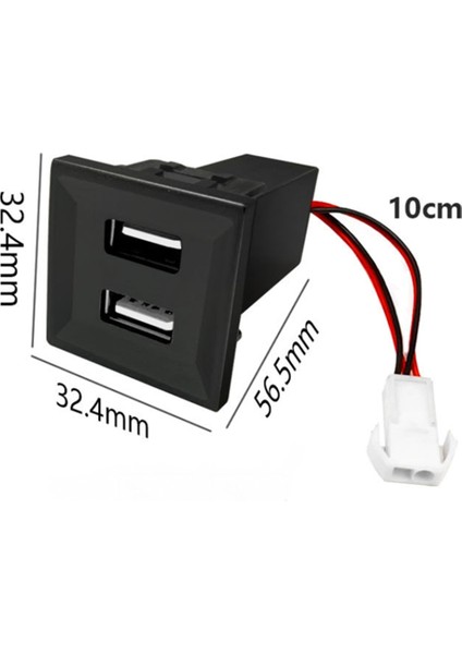 Vw T5 Transporter 2003-2009 Için Asr Dash Boş Anahtar Için Otomobil Çift USB Şarj Cihazı Adaptörü Soket Telefon Şarj Cihazı (Yurt Dışından) indirimleri