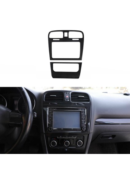 2pcs Karbon Fiber Merkezi Havalandırma Radyosu A/c Konsol Paneli Kapak Golf 6 Mk6 2008-2012 Dekorasyon Aksesuarları (Yurt Dışından) modelleri