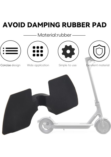 6 Adet M365 Pro Electric Scooter Ön Çatal Sarma Ped Için Kauçuk Pad&#39;i Sönümlemek Kaçın (Yurt Dışından) fırsatları