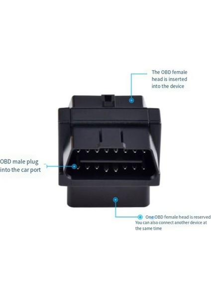Obd Kablo Adaptörü Obd2 Adaptörü 16 Pin Erkek Teşkilat ve Oynatma Konnektörü 2 Dişi Fiş ve Oynatma Konnektörü, B (Yurt Dışından) fiyatları