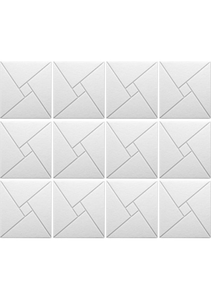 Kendi Kendine Yapışkanlı 12PCS Akustik Paneller, 12X12X0.4IN Ses Geçirmez Köpük Panelleri, Duvarlar Için Ses Emici Karo Beyaz (Yurt Dışından)