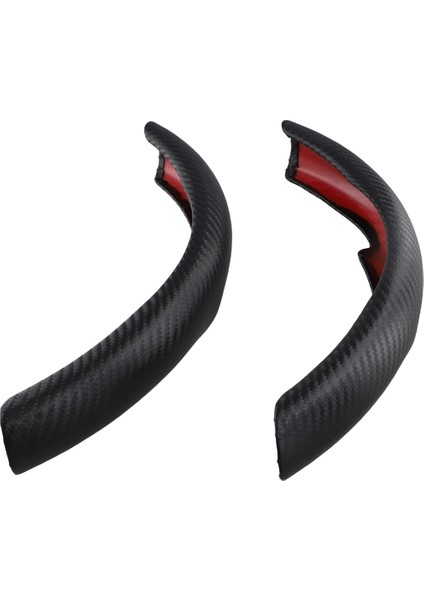 Tesla Model 3/y Direksiyon Simidi Kapağı Ultra Ince Direksiyon Simidi Otomobil Parçaları Karbon Fiber Desen Siyah (Yurt Dışından)