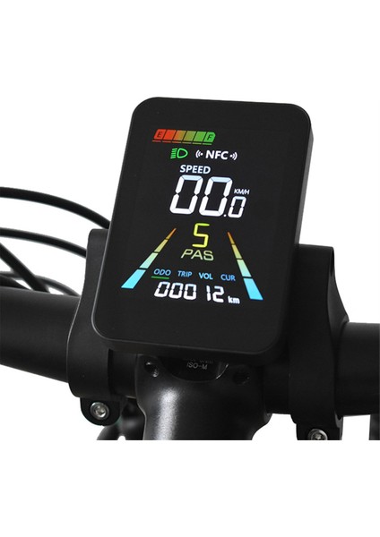 F3 E-Bike Nfc LCD Ekran Animasyonlu Renk Metresi 24V/36V/48V/60V Uart Elektrik Scooter Nfc LCD Metre Hız Gösterimi 5pin (Yurt Dışından) fiyatları