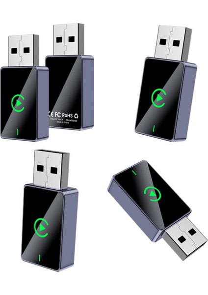 2ın1 Kablosuz Carplay Android Auto Aı Box USB Araba Dongle Bluetooth Wifi Kablolu Carplay/andriod Otomatik Araba Fiş ve Oyun (Yurt Dışından) fiyatları