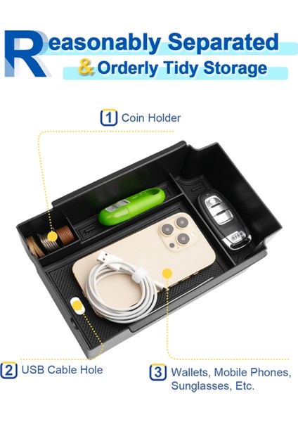 Subaru Crosstrek 2024 Merkez Konsolu Organizatörü Için, Koltuk Tesisleri Tepsiler Saklama Kutusu Para Konteyneri Konteyner Aksesuarları (Yurt Dışından) indirimleri