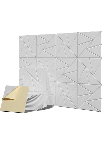 12 Pack Akustik Paneller Kendi Yapışkanlı, 12X 12X 0.4 Inç Ses Geçirmez Köpük Paneller, Ses Panelleri Yüksek Yoğunluk, Beyaz (Yurt Dışından)