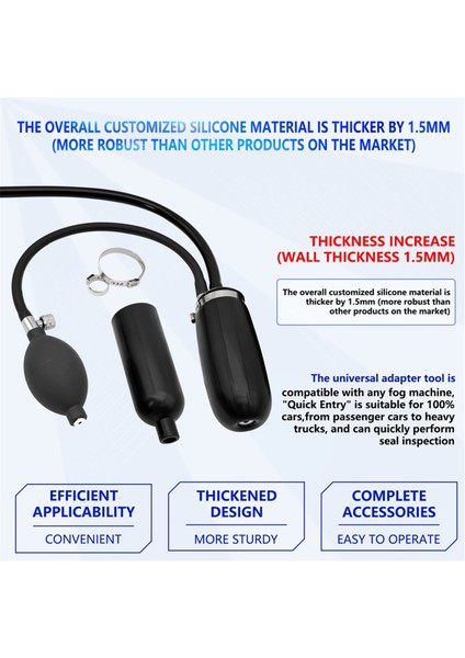 Evrensel Kolay Emme Adaptörü Teşhis Aracı Hızlı Mühür Giriş Adaptörü Duman Sızıntı Dedektörü Aracı (Yurt Dışından) modelleri