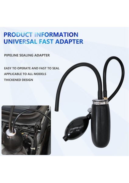 Evrensel Kolay Emme Adaptörü Teşhis Aracı Hızlı Mühür Giriş Adaptörü Duman Sızıntı Dedektörü Aracı (Yurt Dışından) fırsatları